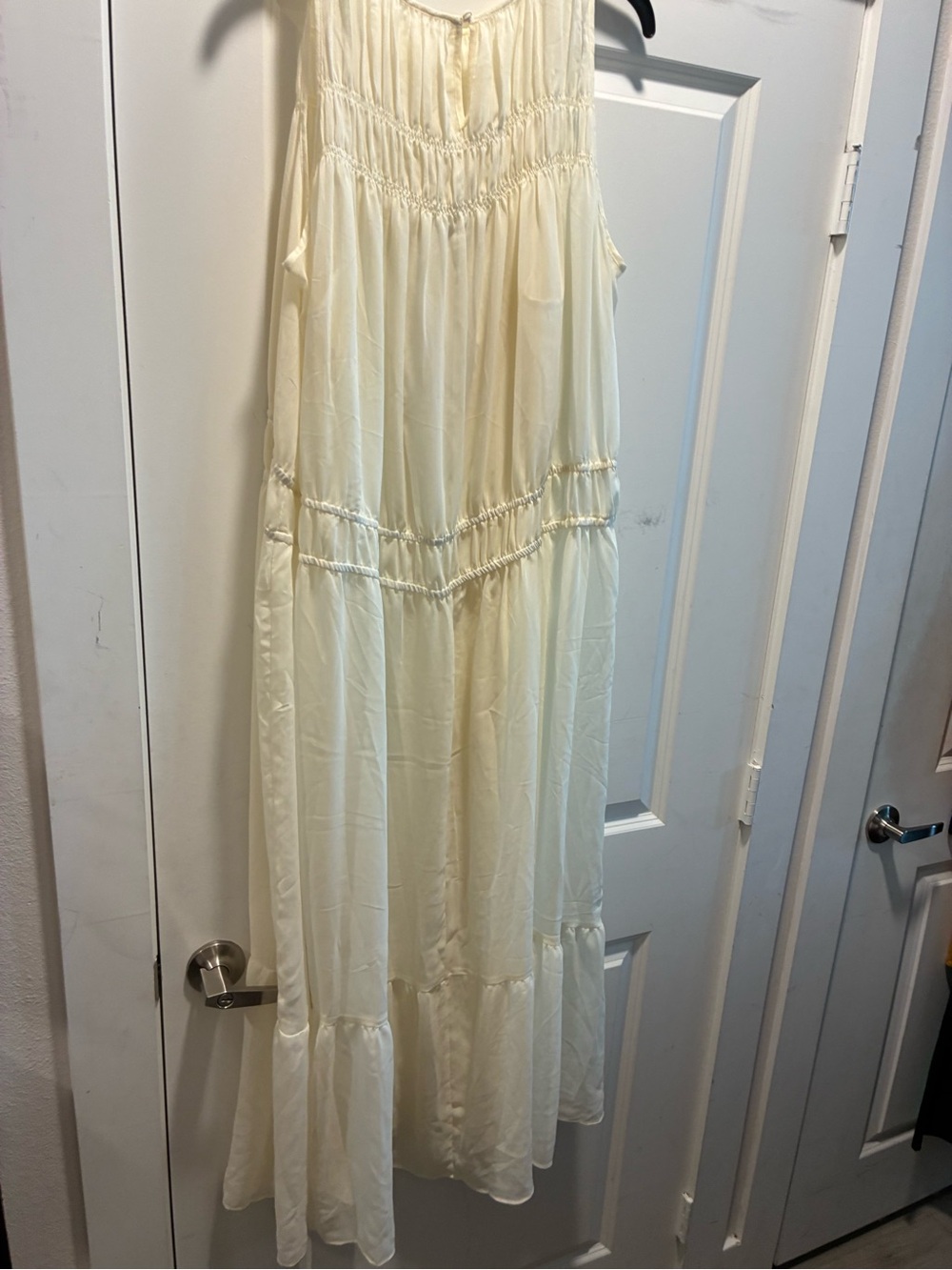 a new day Ivory Smocked Maxi Dress - Picture 2 of 5